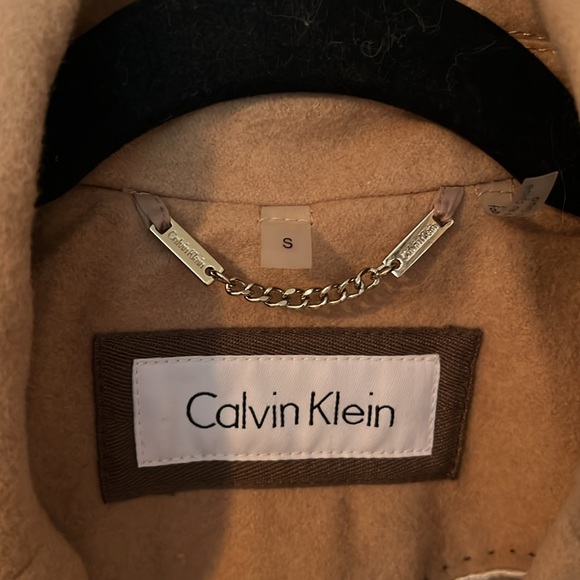 Calvin Klein Classic Single Breasted Wool Coat - Picture 3 of 9